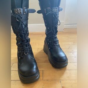Gothic style fancy boots never worn